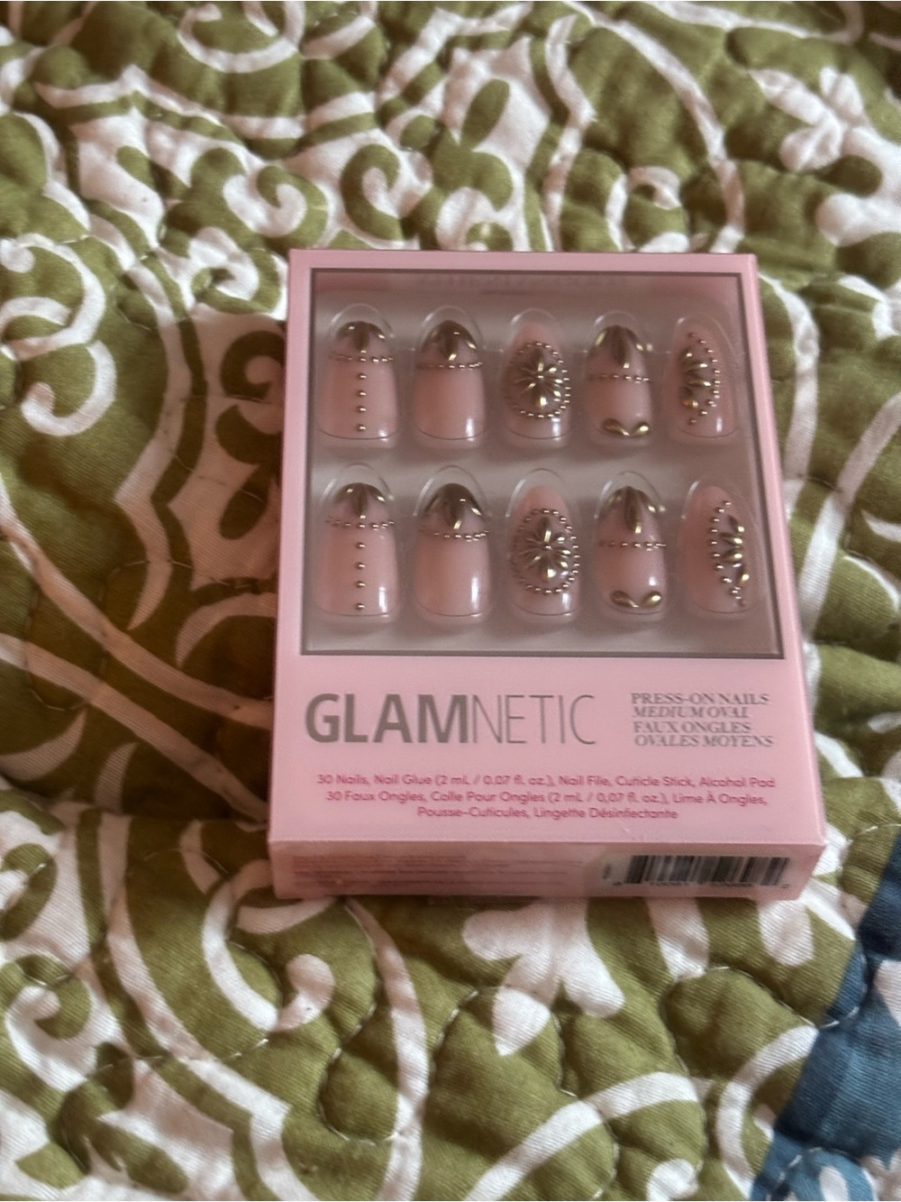 Glamnetic Pink Ombre & Sparkle Press-On Nail Set - Picture 2 of 8